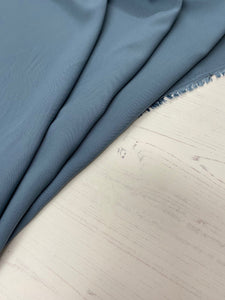 Plain teal blue viscose fabric - 1/2mtr