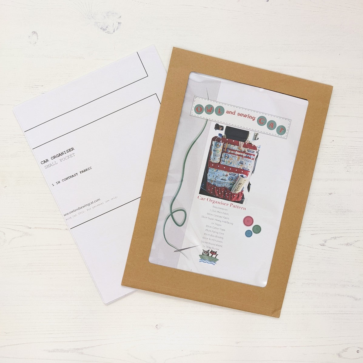 Paper Pattern Collection 3 – owl and sewing cat