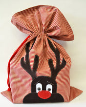 Load image into Gallery viewer, Christmas Reindeer Sack Pattern