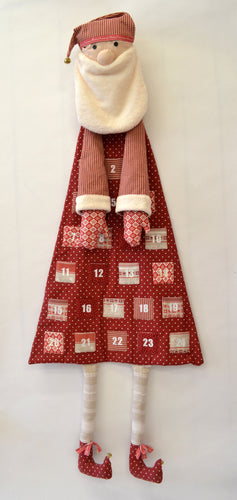 Santa Advent Calendar Pattern