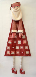 Santa Advent Calendar Pattern