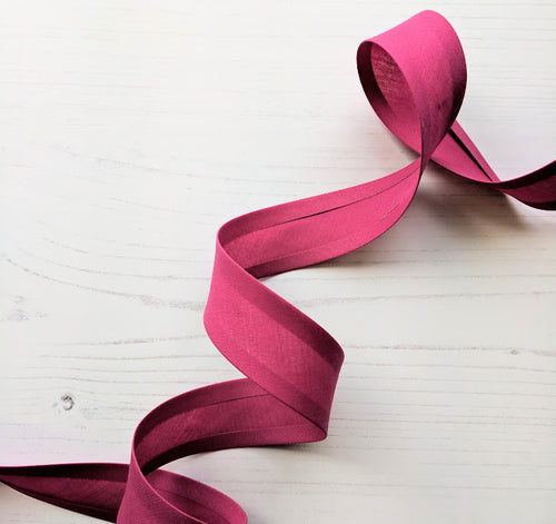 hot pink bias binding