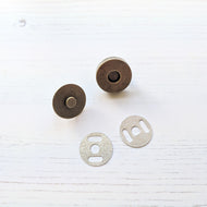 Magnetic Clip - antique bronze - 14mm (small) SET OF 10