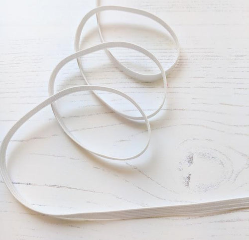 Elastic - white 3mm