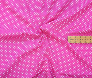 bright pink cotton fabric owl and sewing cat