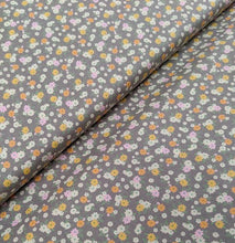 Load image into Gallery viewer, Peachy disty floral sewing fabric. 100% cotton. 112cm wide
