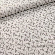 Load image into Gallery viewer, Gorgeous linen look swallow print viscose fabric. 140cm wide.