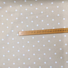 Load image into Gallery viewer, Neutral spot cotton fabric