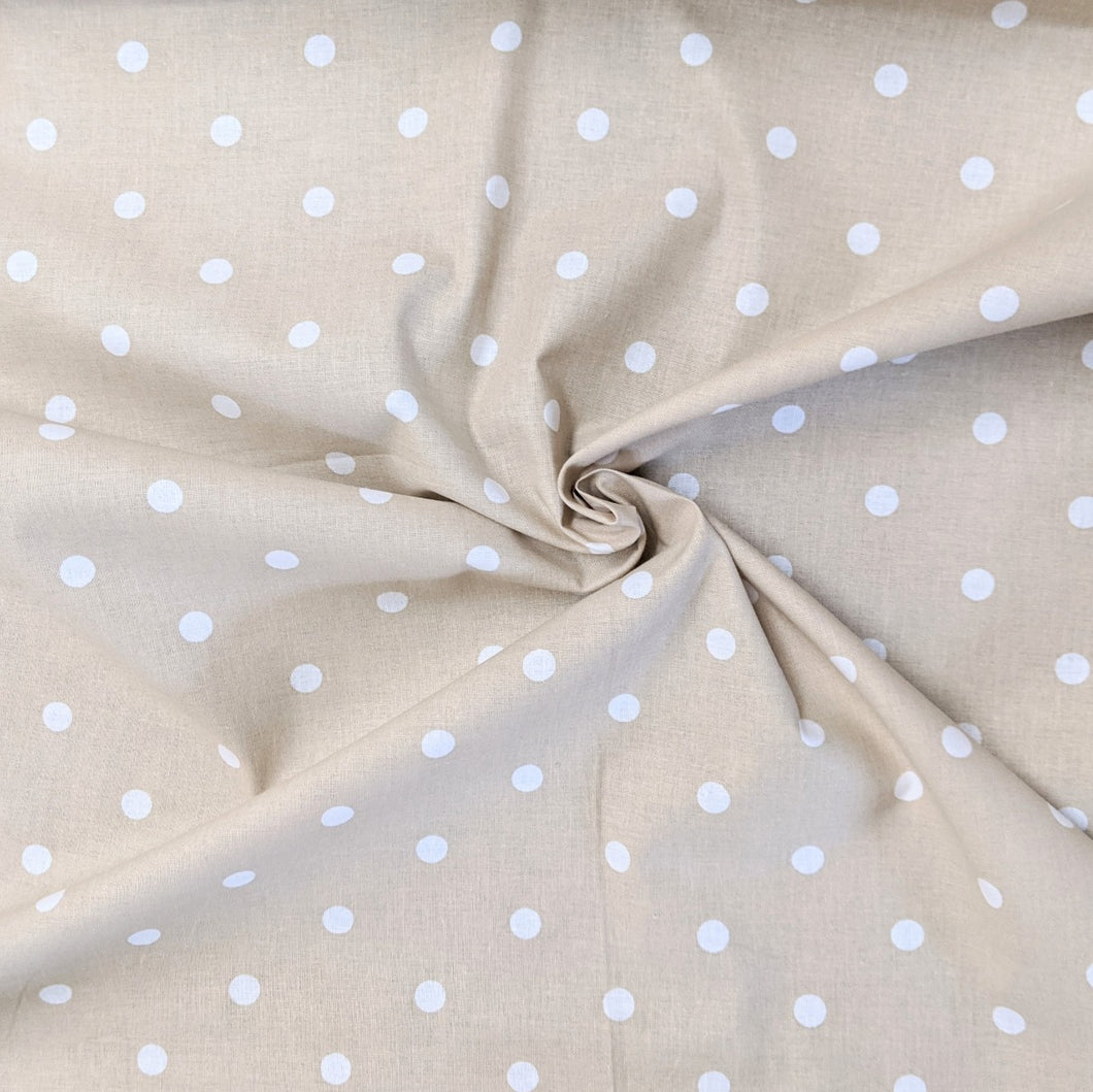 Neutral spot cotton fabric