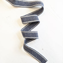 Load image into Gallery viewer, Strapping denim blue with stripe - 34mm