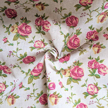 Load image into Gallery viewer, Vintage rose print heavyweight fabric - 1/2mtr