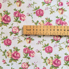 Load image into Gallery viewer, Vintage rose print heavyweight fabric - 1/2mtr