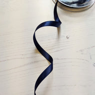 Navy Satin Ribbon - 10mm