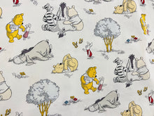 Load image into Gallery viewer, Winnie the Pooh Classic White Cotton Fabric 1/2m