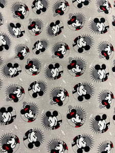 Classic Mickey Mouse Cotton Fabric 1/2m