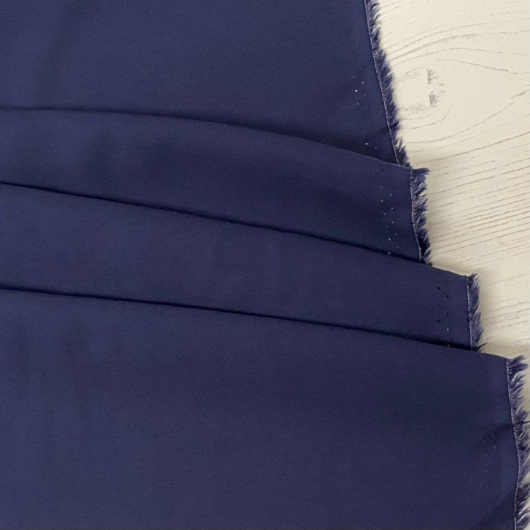 Plain navy viscose fabric - 1/2mtr