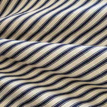 Load image into Gallery viewer, Navy Ticking Woven Fabric x 1/2 metre