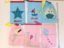 Load image into Gallery viewer, Applique party bags Handmade Sample