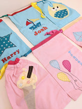 Load image into Gallery viewer, Applique party bags Handmade Sample