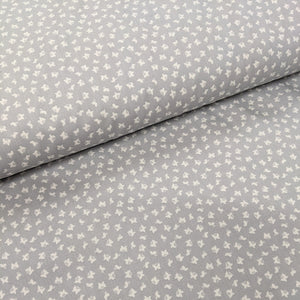 Little butterfly grey cotton fabric (wide) - 1/2 mtr
