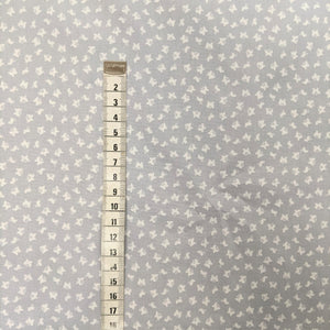 Little butterfly grey cotton fabric (wide) - 1/2 mtr