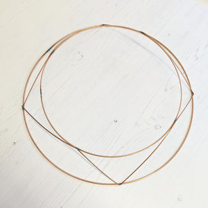 Copper wire wreath frame - 30cms