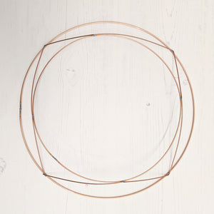 Copper wire wreath frame - 30cms