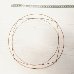 Copper wire wreath frame - 30cms