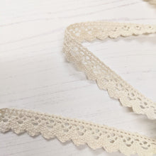 Load image into Gallery viewer, Cream Scallop Lace Trim