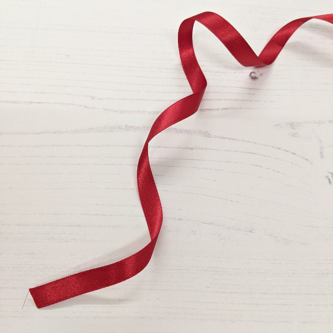 Red Satin Ribbon - 10mm