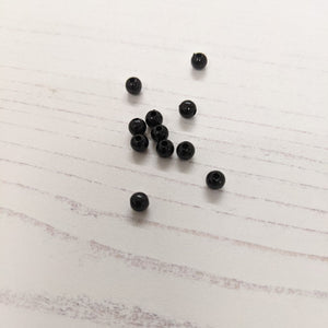 Black Beads - 4mm