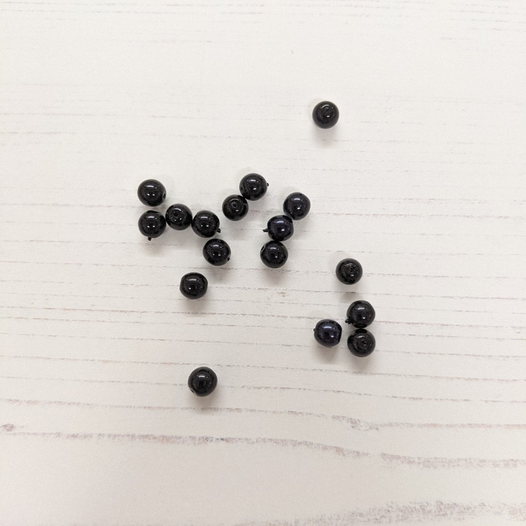 Black Beads - 6mm