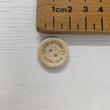 Load image into Gallery viewer, Wooden button - handmade with love