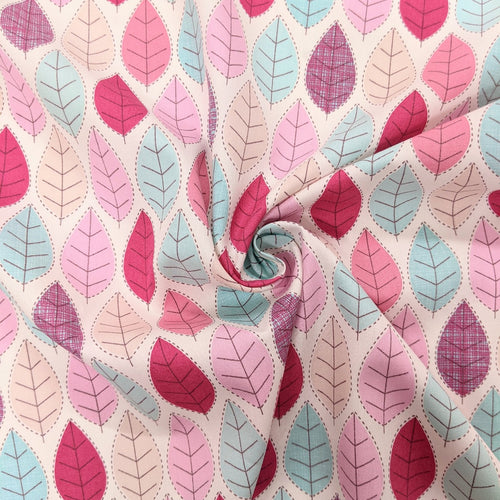 Autumn Leaves - pretty pastels - 1/2 mtr