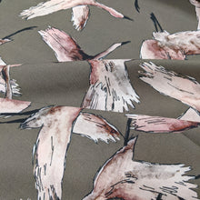 Load image into Gallery viewer, Flock of birds cotton lawn fabric - 1/2 mtr