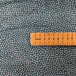Dotty viscose fabric in fern green - 1/2mtr