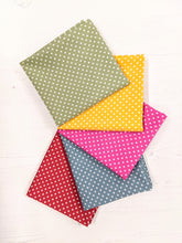 Load image into Gallery viewer, Fat quarter bundle 100% cotton - rainbow spots