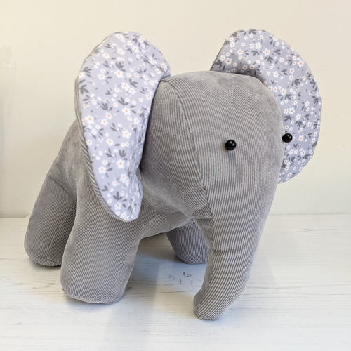 Ella Elephant Sewing Kit - grey