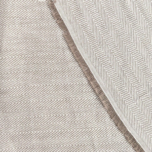Herringbone Woven Heavyweight Fabric x 1/2 metre - Natural