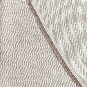 Herringbone Woven Heavyweight Fabric x 1/2 metre - Natural