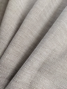 Herringbone Woven Heavyweight Fabric x 1/2 metre - Natural