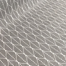 Load image into Gallery viewer, Grey Geometric Leaf Heavyweight Fabric x 1/2 metre