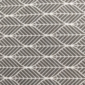 Grey Geometric Leaf Heavyweight Fabric x 1/2 metre