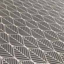 Load image into Gallery viewer, Grey Geometric Leaf Heavyweight Fabric x 1/2 metre