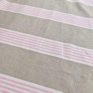 Wide Stripe Heavyweight Fabric x 1/2 metre - pink