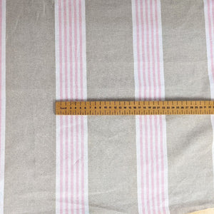 Wide Stripe Heavyweight Fabric x 1/2 metre - pink