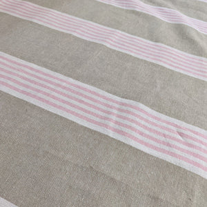 Wide Stripe Heavyweight Fabric x 1/2 metre - pink