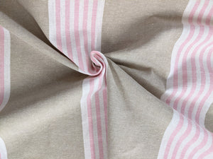 Wide Stripe Heavyweight Fabric x 1/2 metre - pink