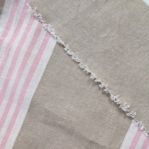 Wide Stripe Heavyweight Fabric x 1/2 metre - pink