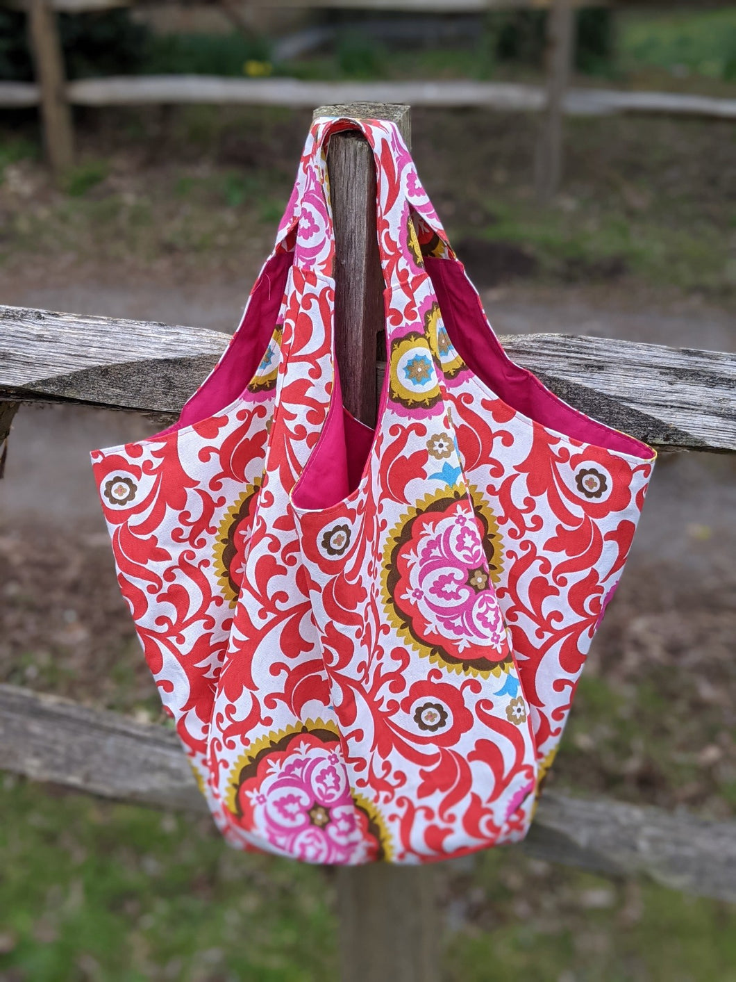 Beach Bag Pattern owl and sewing cat